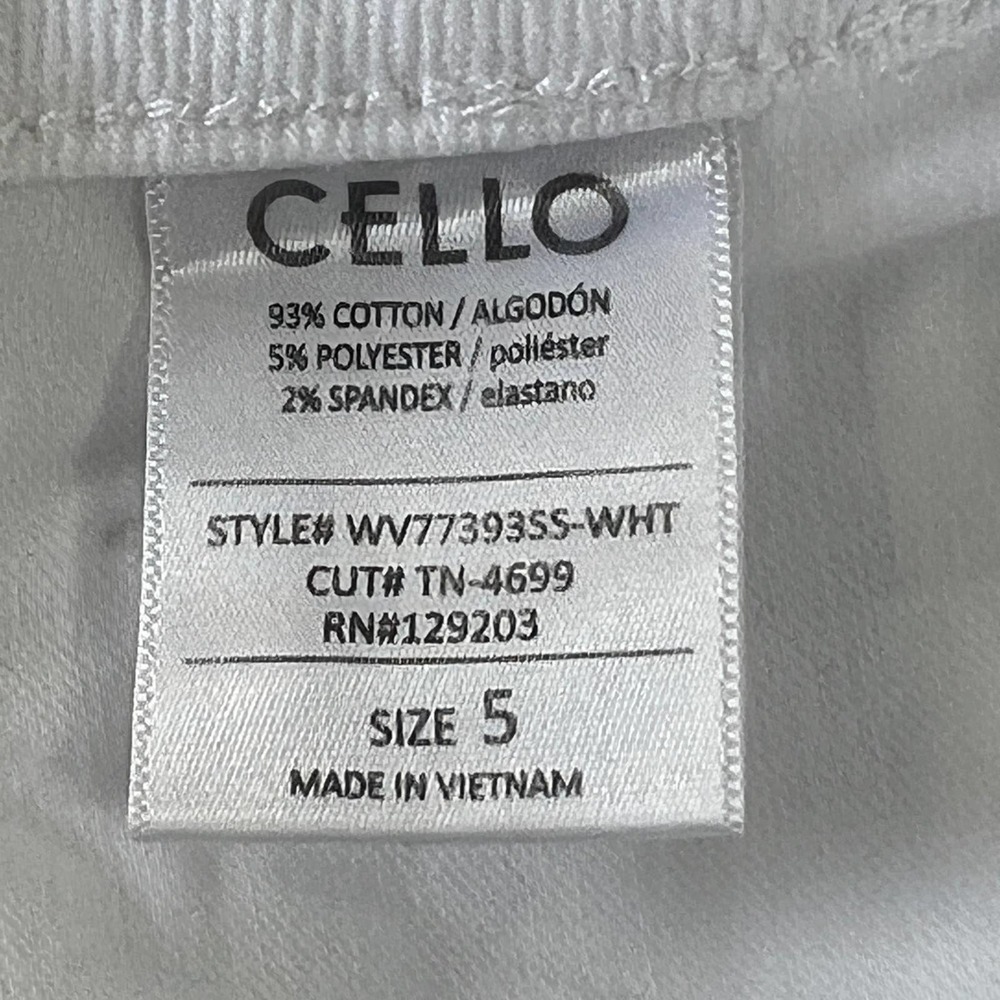 Cello ELEANOR‎ DISTRESSED HIGH RISE SLIM FIT STRAIGHT LEG JEANS WHITE WASH NWT - Picture 13 of 16